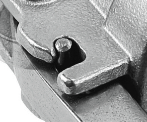 Integrated locking device on a LOCK TECH camlock coupling
